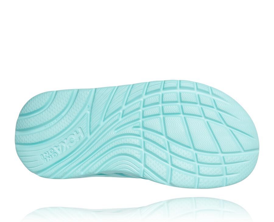 Claquette Hoka One One Ora Recovery Femme - Blanche/Bleu - RGP-973840